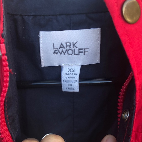 Red utility style jacket - Picture 3 of 3